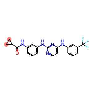 Cyclopropanecarboxylic  acid  {3-[4-(3-trifluoromethyl-phenylamino)-pyrimidin-2-ylamino]-phenyl}-amide