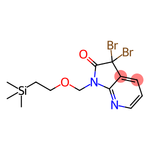 2H-Pyrrolo[2,3-b]pyridin-2-one, 3,3-dibroMo-1,3-dihydro-1-[[2-(triMethylsilyl)ethoxy]Methyl]-