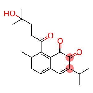 8-(4-Hydroxy-4-methyl-1-oxopentyl)-7-methyl-3-(1-methylethyl)-1,2-naphthalenedione