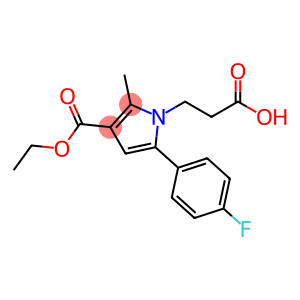 1H-Pyrrole-1-propanoic acid, 3-(ethoxycarbonyl)-5-(4-fluorophenyl)-2-methyl-