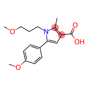5-(4-甲氧苯基)-1-(3-甲氧基丙基)-2-甲基-3-吡咯羧酸