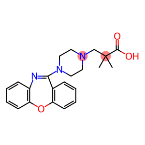 1-Piperazinepropanoic acid, 4-dibenz[b,f][1,4]oxazepin-11-yl-α,α-dimethyl-