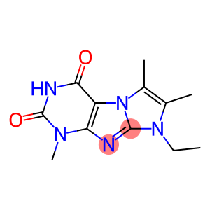 1-Ethyl-2,3,7-trimethyl-1H,7H-1,3a,5,7,8-pentaaza-cyclopenta[a]indene-4,6-dione