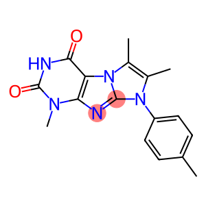 2,3,7-Trimethyl-1-p-tolyl-1H,7H-1,3a,5,7,8-pentaaza-cyclopenta[a]indene-4,6-dione