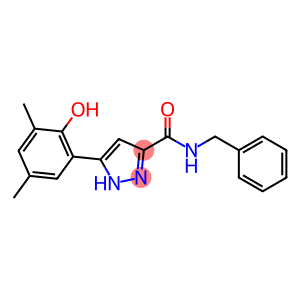 N-benzyl-3-(2-hydroxy-3,5-dimethylphenyl)-1H-pyrazole-5-carboxamide