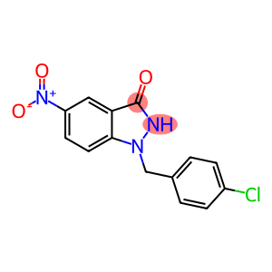 3H-Indazol-3-one, 1-[(4-chlorophenyl)methyl]-1,2-dihydro-5-nitro-