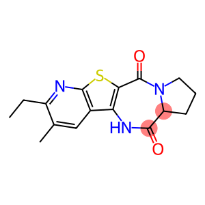 2-ethyl-3-methyl-6a,7,8,9-tetrahydro-6H-pyrido[3',2':4,5]thieno[3,2-e]pyrrolo[1,2-a][1,4]diazepine-6,11(5H)-dione