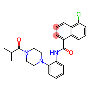 5-chloro-N-{2-[4-(2-methylpropanoyl)piperazin-1-yl]phenyl}naphthalene-1-carboxamide