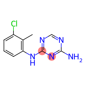 N-(3-CHLORO-2-METHYLPHENYL)-1,3,5-TRIAZINE-2,4-DIAMINE