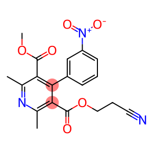 3,5-Pyridinedicarboxylic acid, 2,6-dimethyl-4-(3-nitrophenyl)-, 3-(2-cyanoethyl) 5-methyl ester