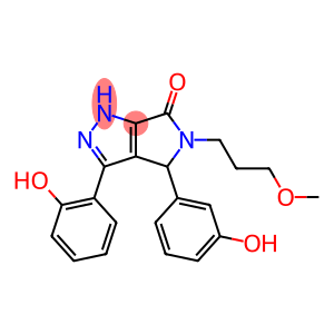 Pyrrolo[3,4-c]pyrazol-6(1H)-one, 4,5-dihydro-3-(2-hydroxyphenyl)-4-(3-hydroxyphenyl)-5-(3-methoxypropyl)-