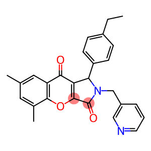 [1]Benzopyrano[2,3-c]pyrrole-3,9-dione, 1-(4-ethylphenyl)-1,2-dihydro-5,7-dimethyl-2-(3-pyridinylmethyl)-