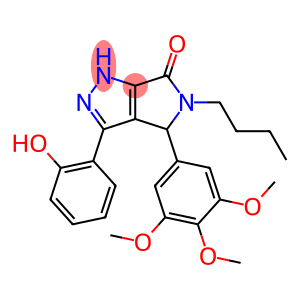 Pyrrolo[3,4-c]pyrazol-6(1H)-one, 5-butyl-4,5-dihydro-3-(2-hydroxyphenyl)-4-(3,4,5-trimethoxyphenyl)-