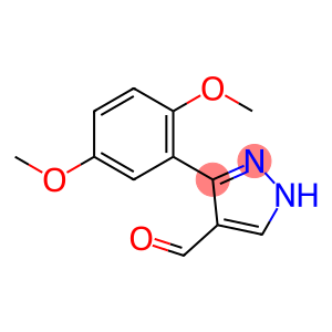 3-(2,5-二甲氧苯基)-1H-吡唑-4-甲醛