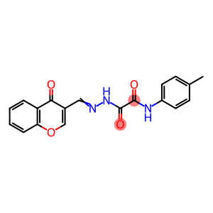 Acetic acid, 2-[(4-methylphenyl)amino]-2-oxo-, 2-[(4-oxo-4H-1-benzopyran-3-yl)methylene]hydrazide