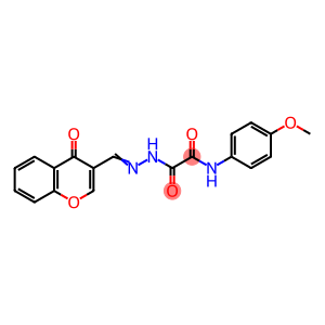 N-(4-Methoxyphenyl)-2-oxo-2-(2-((4-oxo-4H-chromen-3-yl)methylene)hydrazinyl)acetamide