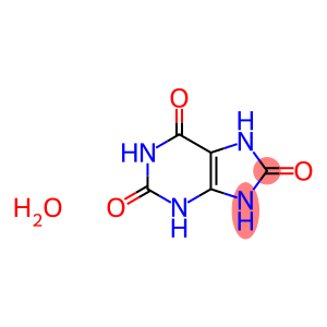 1H-Purine-2,6,8(3H)-trione,  7,9-dihydro-,  hydrate  (1:1)