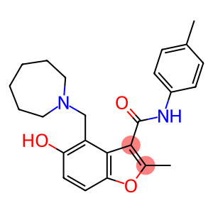 4-(azepan-1-ylmethyl)-5-hydroxy-2-methyl-N-(p-tolyl)benzofuran-3-carboxamide