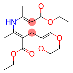 diethyl 4-(5,6-dihydro-1,4-dioxin-2-yl)-2,6-dimethyl-1,4-dihydropyridi ne-3,5-dicarboxylate