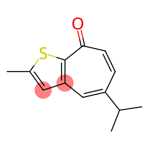 8H-Cyclohepta[b]thiophen-8-one, 2-methyl-5-(1-methylethyl)-