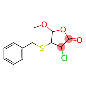 2(3H)-Furanone, 3-chlorodihydro-5-methoxy-4-[(phenylmethyl)thio]-