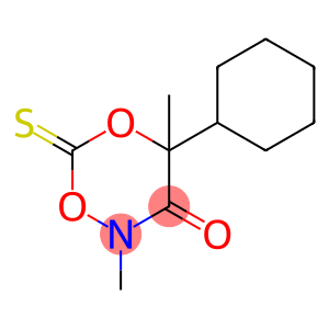 2H-1,5,2-Dioxazin-3(4H)-one, 4-cyclohexyl-2,4-dimethyl-6-thioxo-