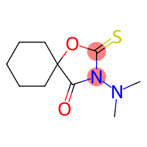 1-Oxa-3-azaspiro[4.5]decan-4-one, 3-(dimethylamino)-2-thioxo-