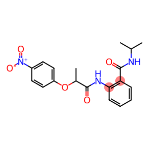 2-{[2-(4-nitrophenoxy)propanoyl]amino}-N-(propan-2-yl)benzamide