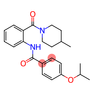 4-isopropoxy-N-{2-[(4-methyl-1-piperidinyl)carbonyl]phenyl}benzamide