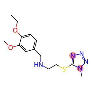 N-(4-ethoxy-3-methoxybenzyl)-N-{2-[(1-methyl-1H-tetraazol-5-yl)sulfanyl]ethyl}amine