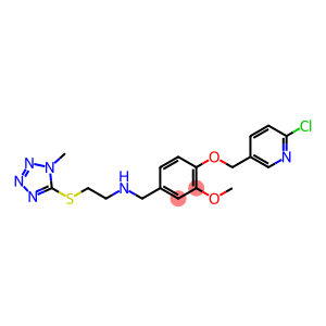 N-{4-[(6-chloro-3-pyridinyl)methoxy]-3-methoxybenzyl}-N-{2-[(1-methyl-1H-tetraazol-5-yl)sulfanyl]ethyl}amine