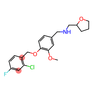 N-{4-[(2-chloro-4-fluorobenzyl)oxy]-3-methoxybenzyl}-N-(tetrahydro-2-furanylmethyl)amine