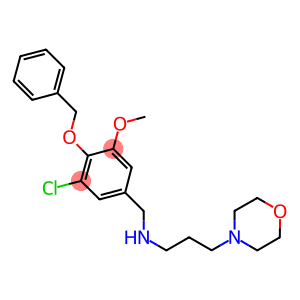 N-[4-(benzyloxy)-3-chloro-5-methoxybenzyl]-N-[3-(4-morpholinyl)propyl]amine