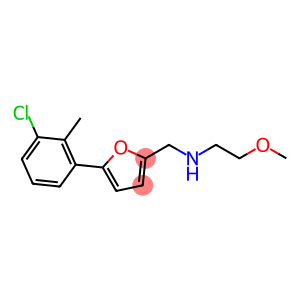 N-{[5-(3-chloro-2-methylphenyl)-2-furyl]methyl}-N-(2-methoxyethyl)amine