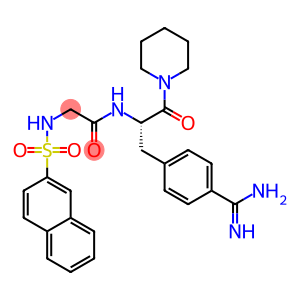 Acetamide, N-(p-amidino-alpha-(piperidinocarbonyl)phenethyl)-2-(2-naphthylsulfonamido)-, (S)-