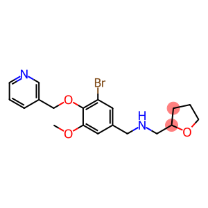 N-[3-bromo-5-methoxy-4-(3-pyridinylmethoxy)benzyl]-N-(tetrahydro-2-furanylmethyl)amine