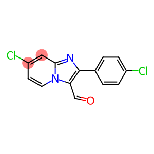 Imidazo[1,2-a]pyridine-3-carboxaldehyde, 7-chloro-2-(4-chlorophenyl)-