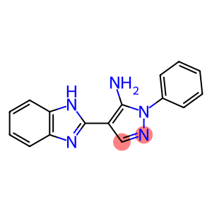 1H-Pyrazol-5-amine, 4-(1H-benzimidazol-2-yl)-1-phenyl-