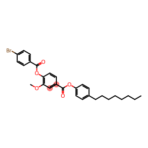 Benzoic acid, 4-[(4-bromobenzoyl)oxy]-3-methoxy-, 4-octylphenyl ester