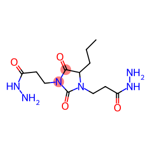 5-Propyl-2,4-dioxoimidazolidine-1,3-dipropionic acid dihydrazide