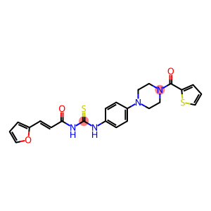 N-[3-(2-furyl)acryloyl]-N'-{4-[4-(2-thienylcarbonyl)-1-piperazinyl]phenyl}thiourea