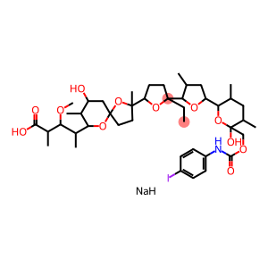 Monensin, 26-[(4-iodophenyl)carbamate], monosodium salt (9CI)