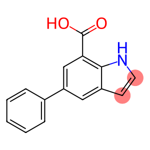 1H-Indole-7-carboxylic acid, 5-phenyl-