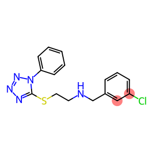 N-(3-chlorobenzyl)-2-[(1-phenyl-1H-tetrazol-5-yl)sulfanyl]ethanamine