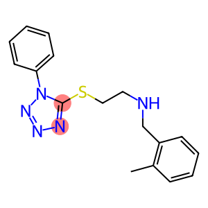 N-(2-methylbenzyl)-N-{2-[(1-phenyl-1H-tetraazol-5-yl)sulfanyl]ethyl}amine