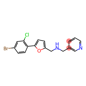 N-{[5-(4-bromo-2-chlorophenyl)-2-furyl]methyl}-N-(3-pyridinylmethyl)amine