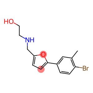 2-({[5-(4-bromo-3-methylphenyl)-2-furyl]methyl}amino)ethanol