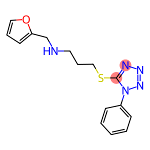 N-(2-furylmethyl)-N-{3-[(1-phenyl-1H-tetraazol-5-yl)sulfanyl]propyl}amine