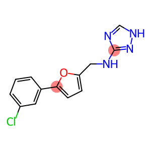 N-{[5-(3-chlorophenyl)-2-furyl]methyl}-N-(1H-1,2,4-triazol-3-yl)amine