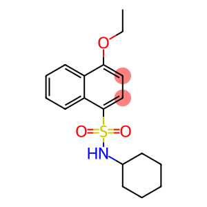 N-cyclohexyl-4-ethoxy-1-naphthalenesulfonamide